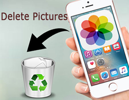 delete pictures on iphone