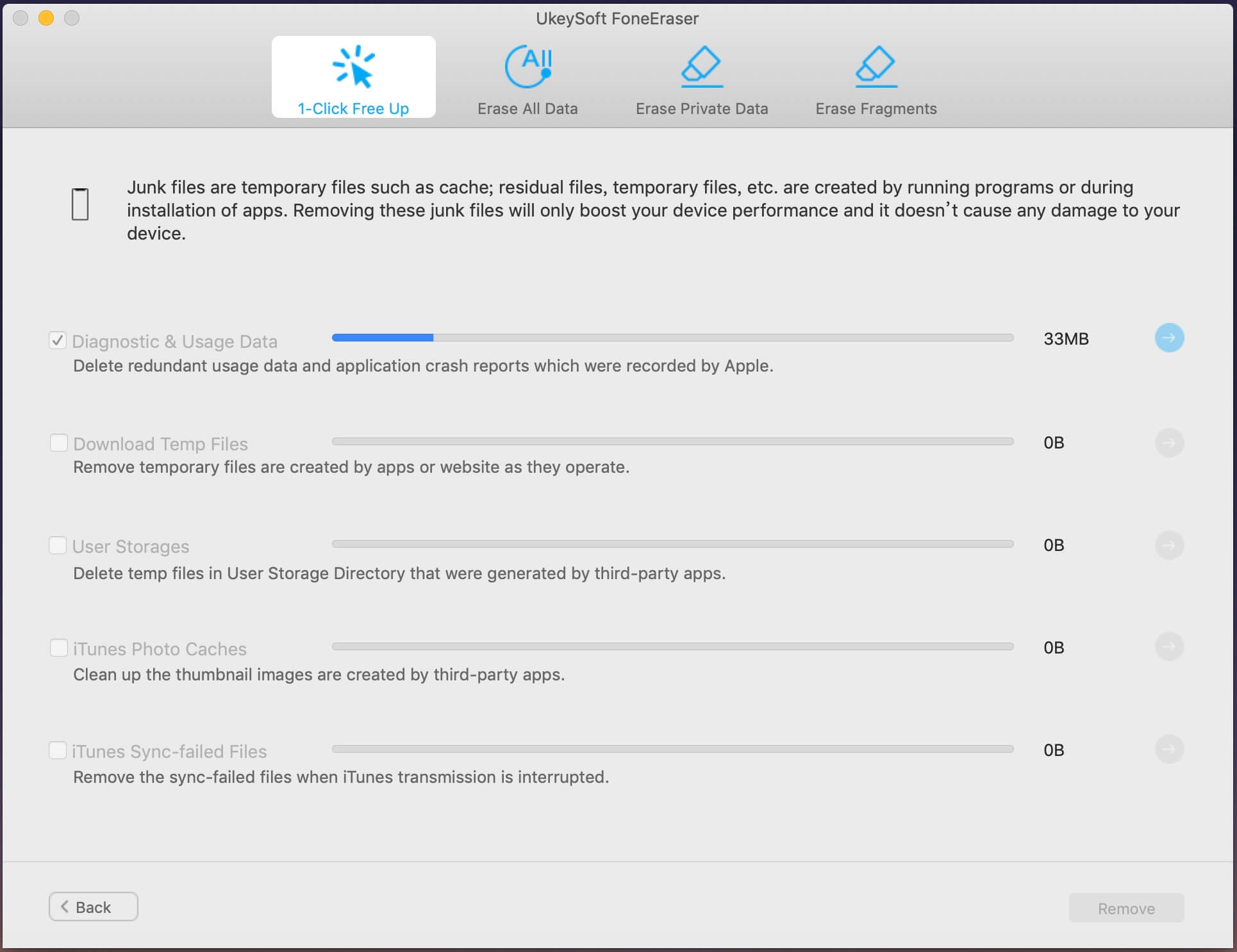Löschen Sie Funk-Dateien, um iPad-Speicherplatz freizugeben