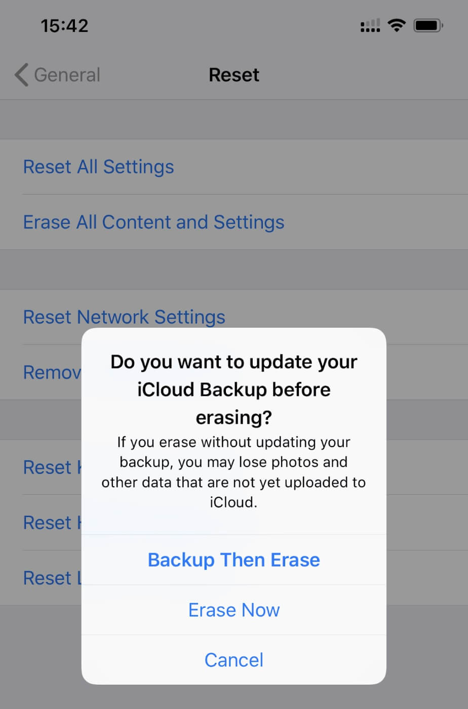 Reset iPad to Factory Settings