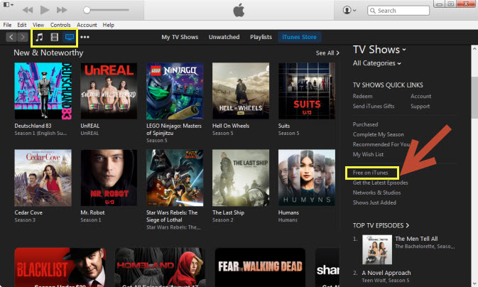 ค้นหาวิดีโอฟรีบน iTunes