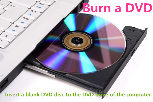 在计算机上插入DVD