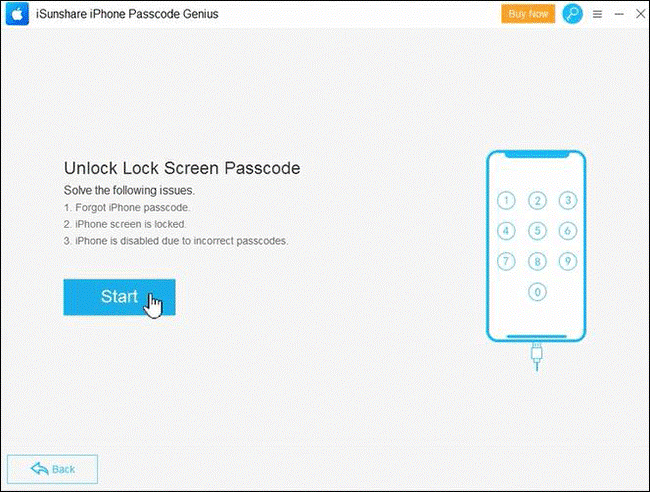 unlock iphone passcode with isunshare