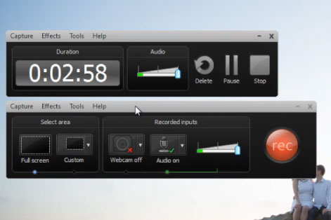 record video via Camtasia Recorder