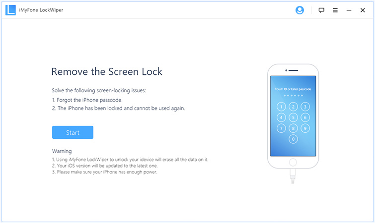 unlock iphone passcode with iMyFone LockWiper