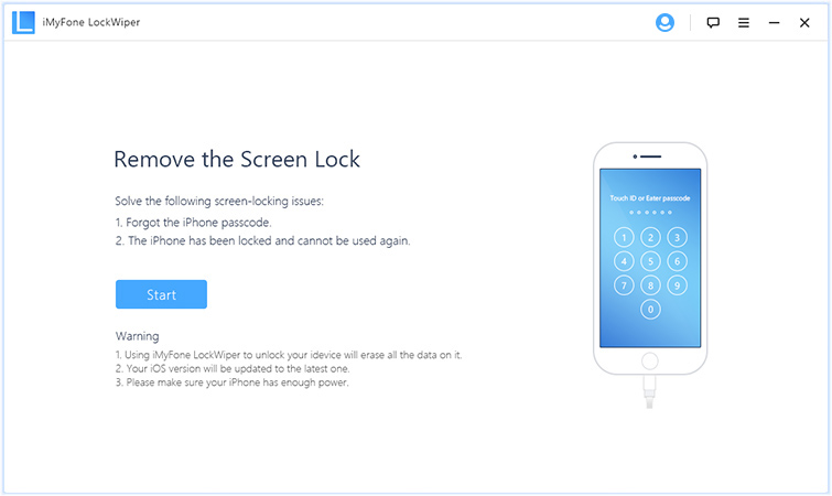 使用iMyFone LockWiper解锁iPhone密码