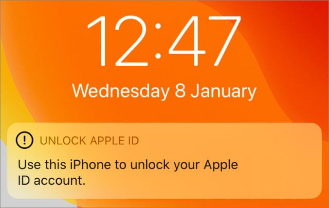 iPhone을 켜서 Apple ID를 재설정하십시오
