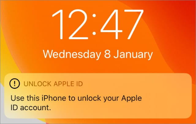 turn on iPhone to reset Apple ID