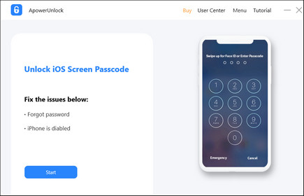 unlock iphone with ApowerUnlock