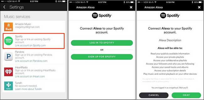 Riproduci in streaming Spotify Music sugli altoparlanti Sonos