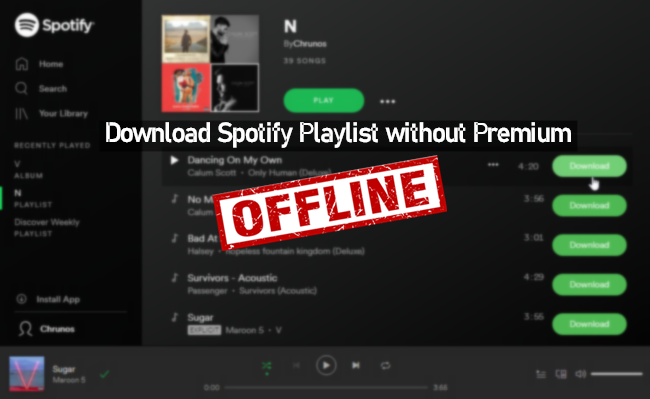 免费下载Spotify播放列表