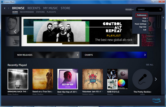 muat naik Apple Music ke Amazon Music