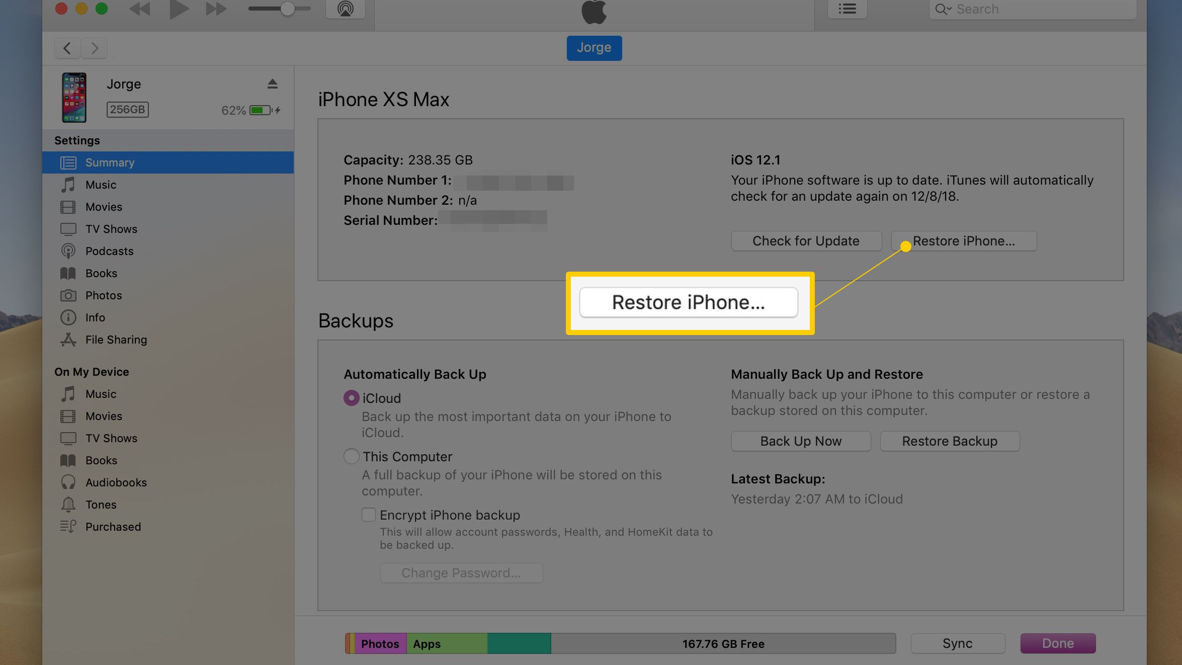 remove passcode on iPhone