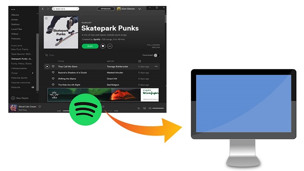 transferir música de Spotify a la computadora