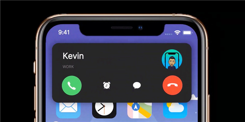 iOS 14 New UI when incoming call user interface and ask Siri