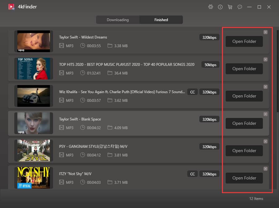 Downloaded YouTube Music Completed