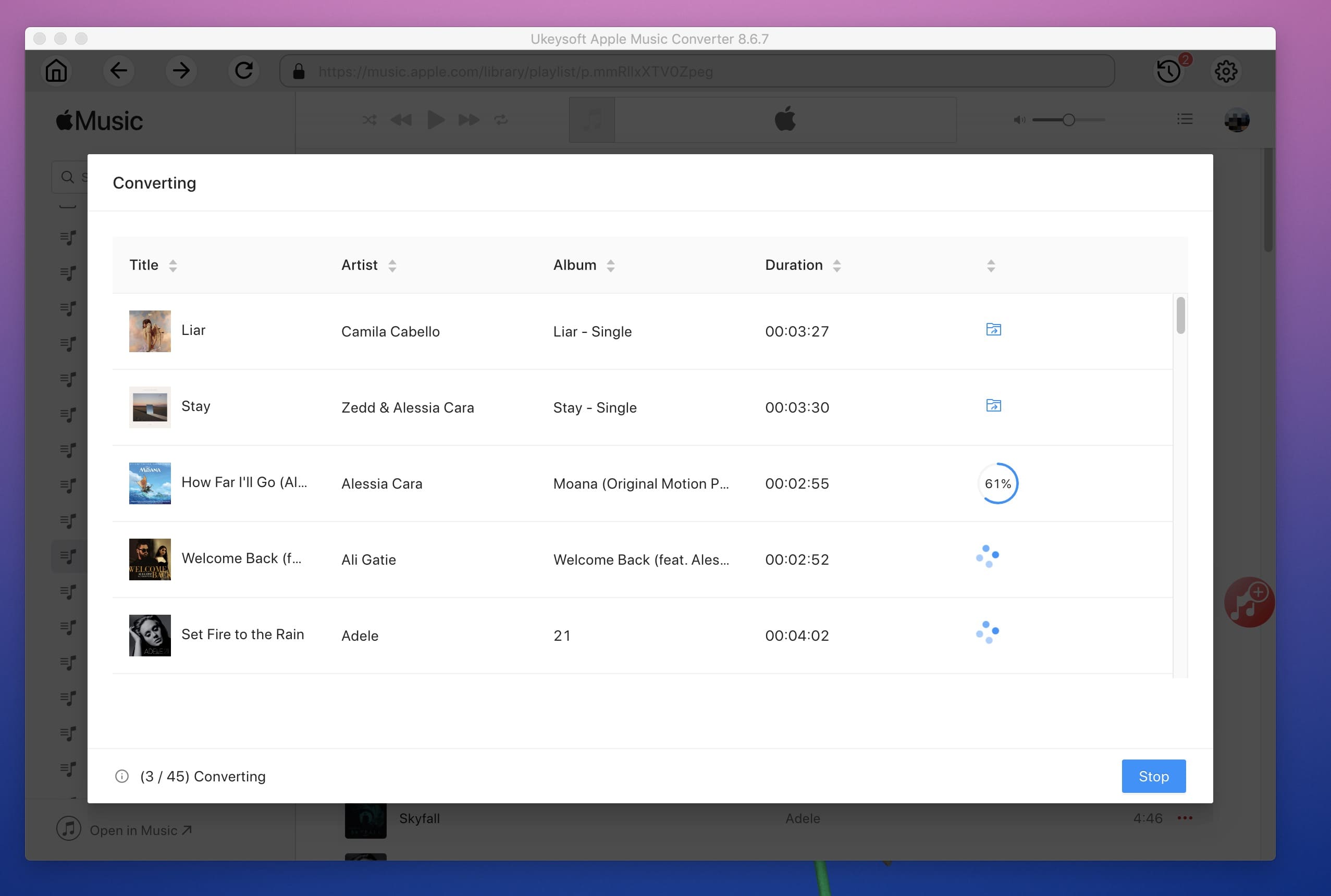 Convert AAC to MP3