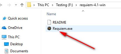 قم بتشغيل Requiem 4.1