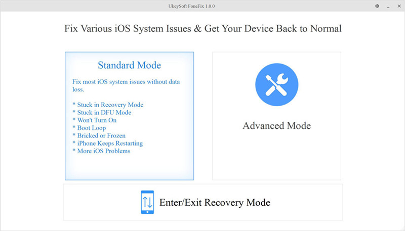 UkeySoft FoneFix screenshot