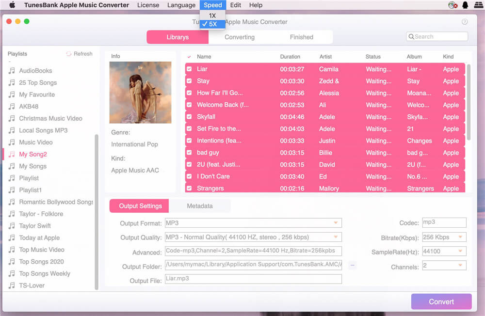 Apple Music Converter for Mac - 5X speed