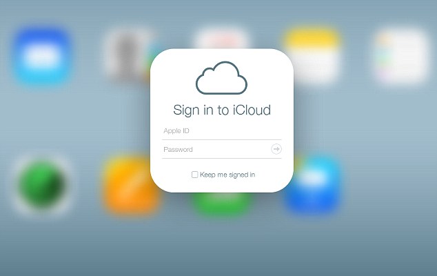 log masuk akaun iCloud