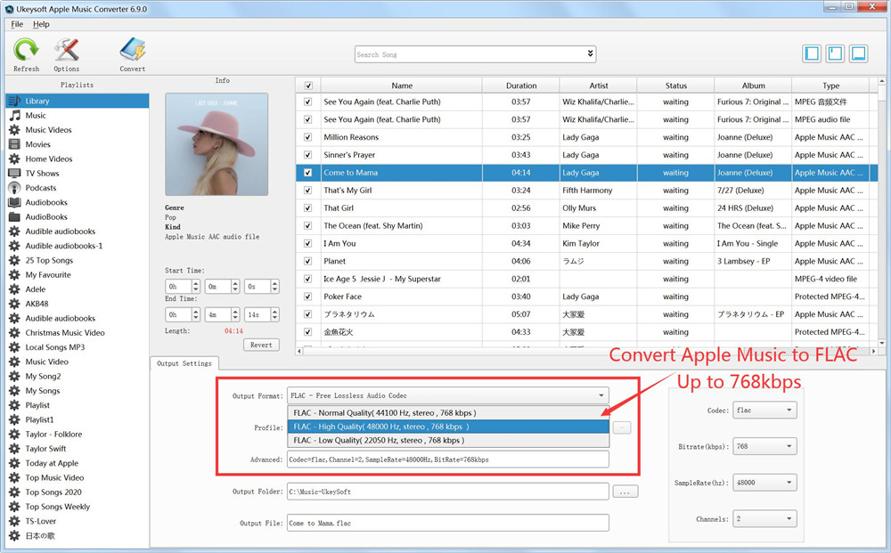 Apple Music转换为FLAC如何将Apple Music转换为FLAC无损格式