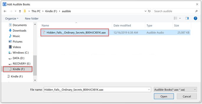 download audible books to kindle