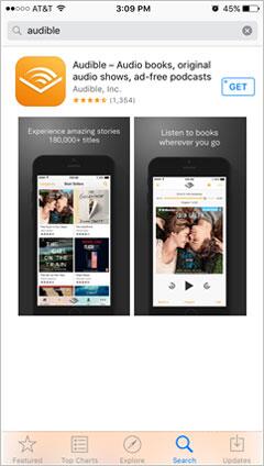 download audible from app store