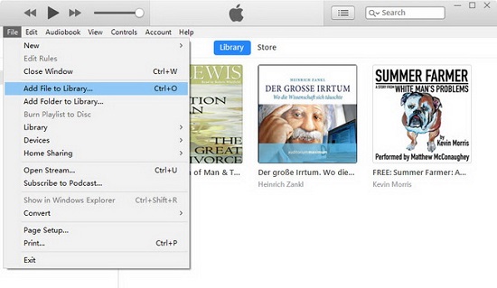 hoorbaar toevoegen aan itunes