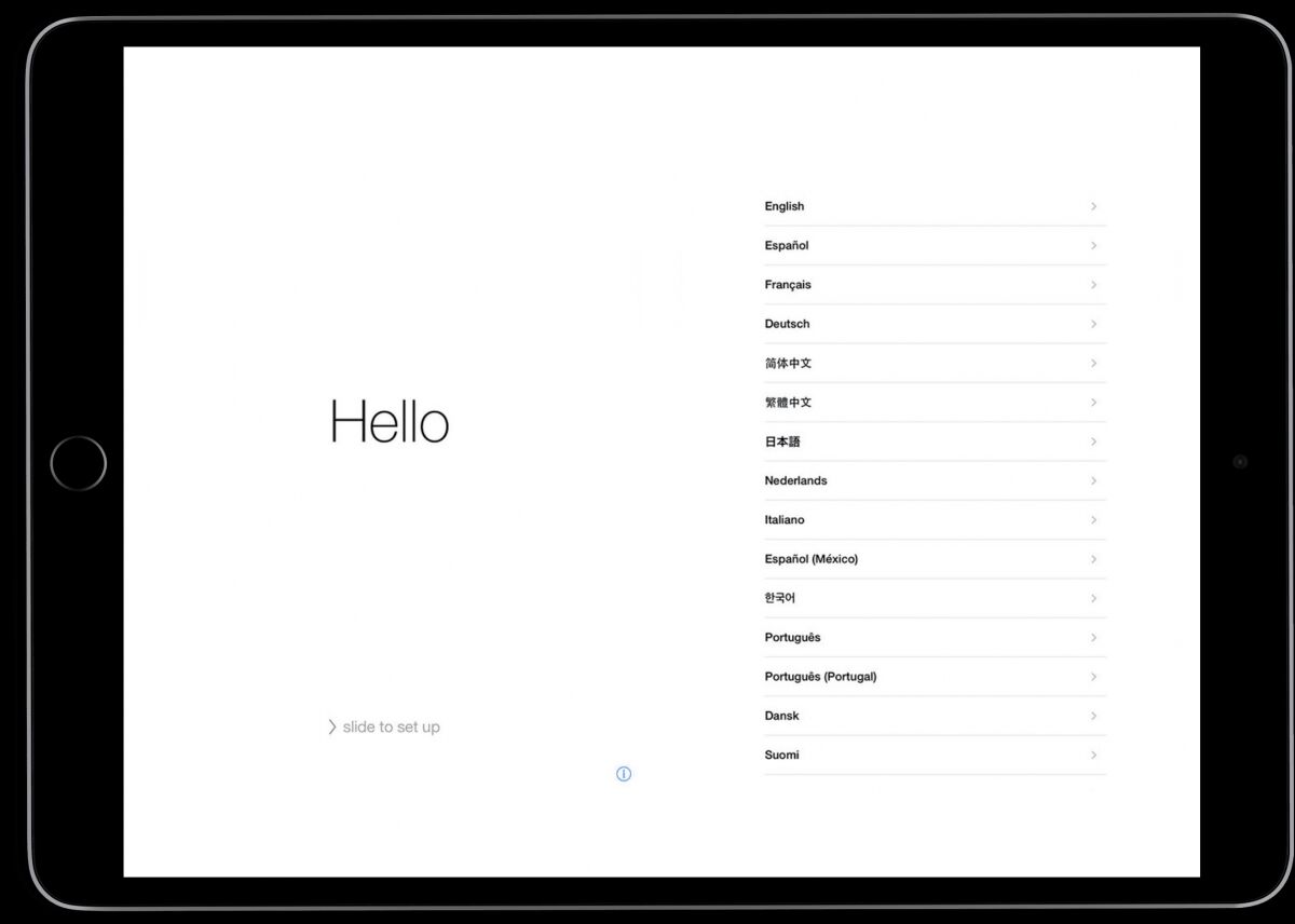 set up ipad