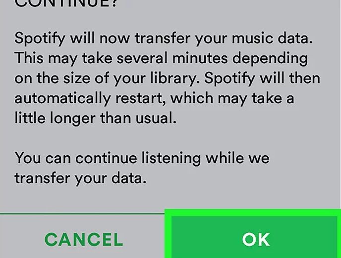 simpan Spotify ke kad SD pada Android