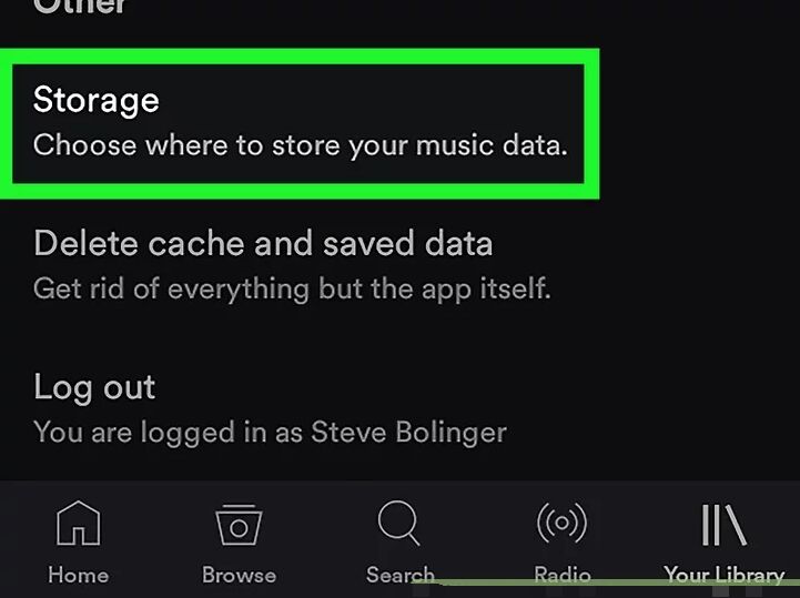 сохранить музыку Spotify на SD-карту из памяти устройства