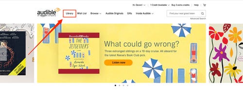 choose audible library
