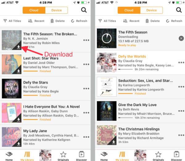 download audible books on phone