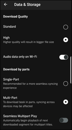 mehrteiliger Download audible android