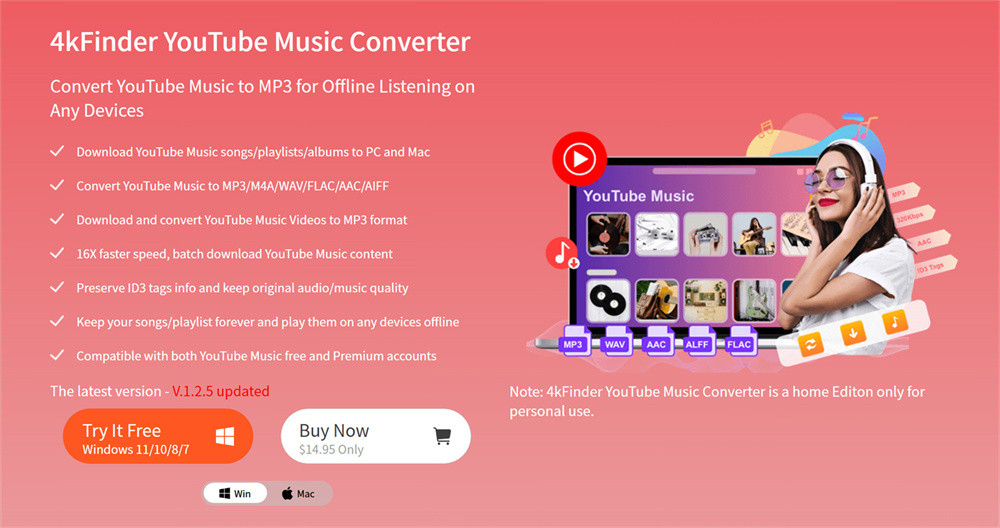 Convertitore di musica YouTube 4kfinder
