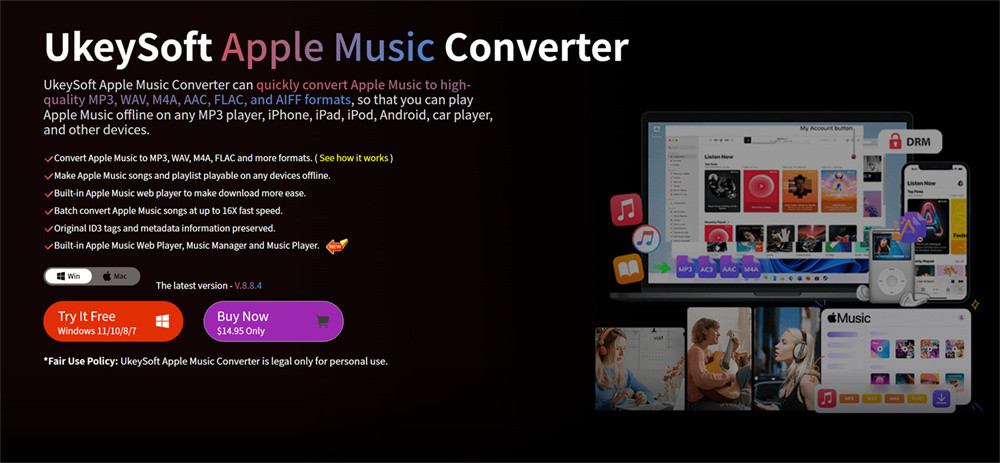 convertitore di musica apple ukeysoft