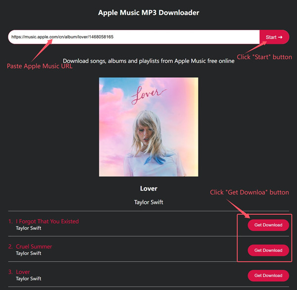 download Apple Music to MP3 online