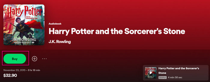 buy audiobooks on spotify