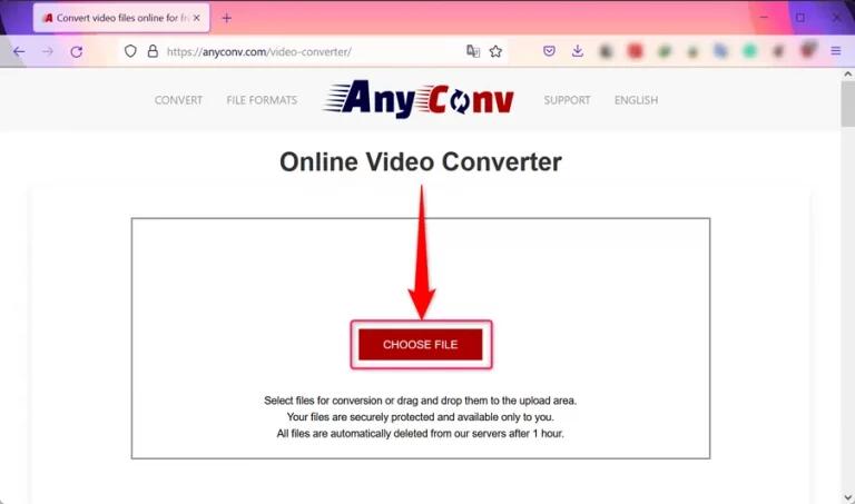 choose file in anyconv