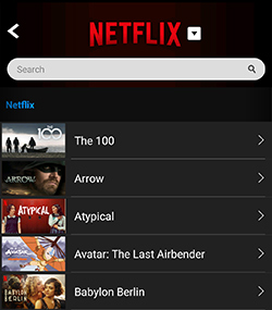 registra film netflix sul telefono