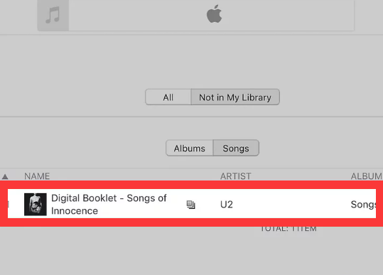 find deleted purchased songs in iTunes