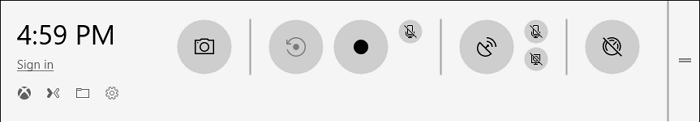 game bar mainscreen