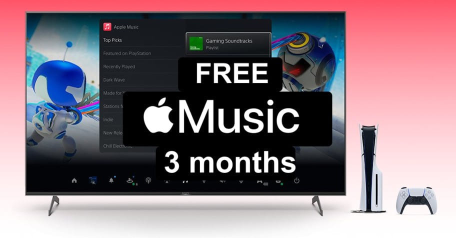 PS3'te Apple Music'i 5 ay boyunca ücretsiz edinin