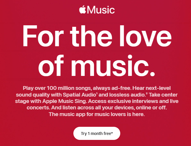 Apple Music'i resmi web sitesinden ücretsiz deneyin
