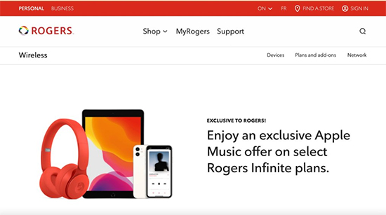 Rogers Planı ile Apple Music'i ücretsiz edinin