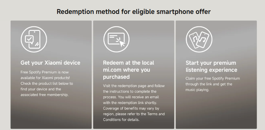 get Spotify Premium with Xiaomi