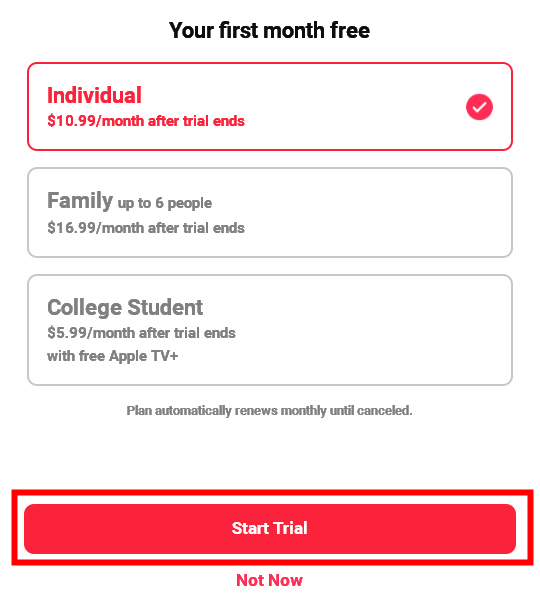 iTunesでApple Musicを無料で入手