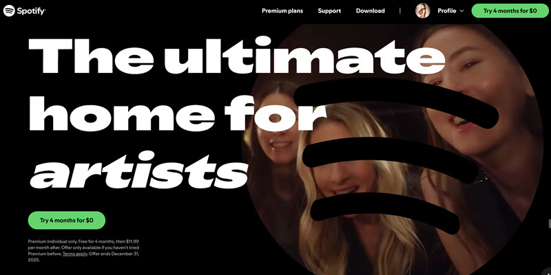 Get Spotify Premium 4 month