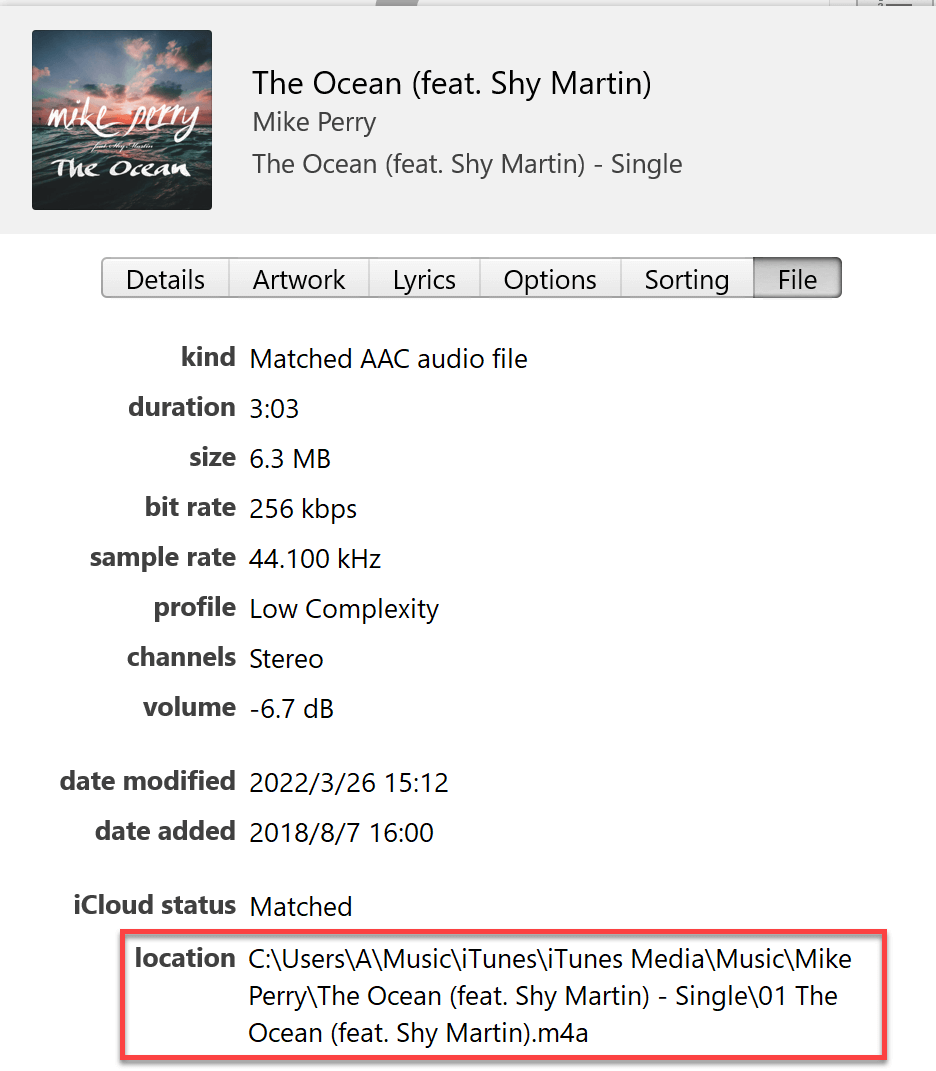 itunes music location on PC
