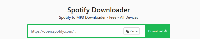 paste Spotify music url